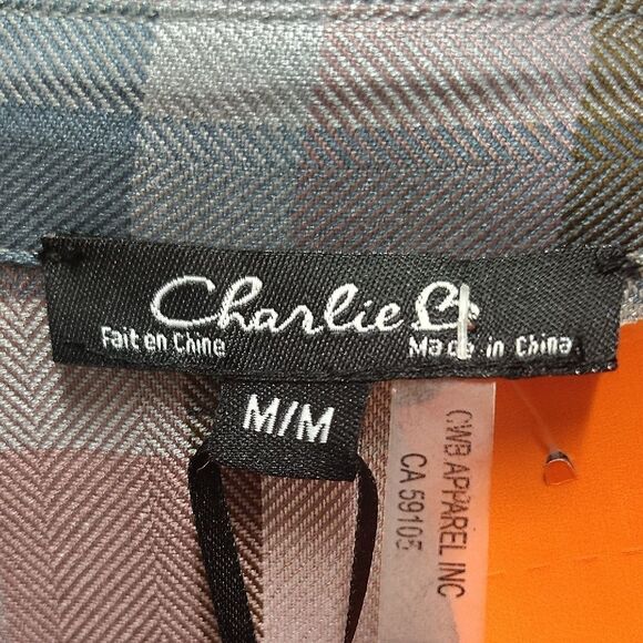 Charlie B.Plaid Button-Up Shirt - Picture 2 of 4